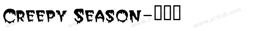 Creepy Season字体转换